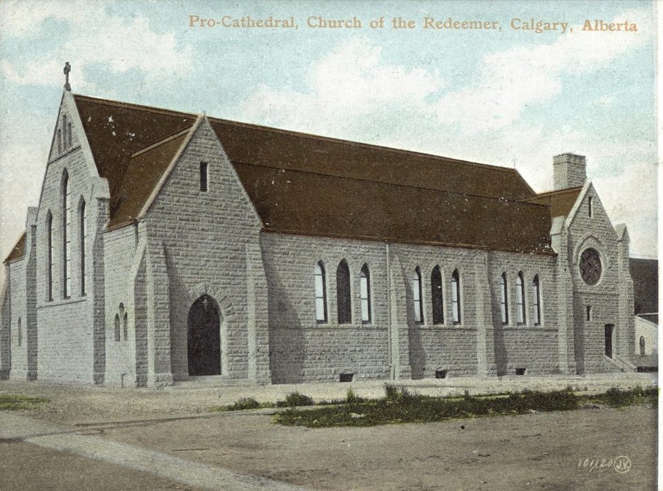 Postcard of the Pro-Cathedral, Church of the Redeemer, Calgary